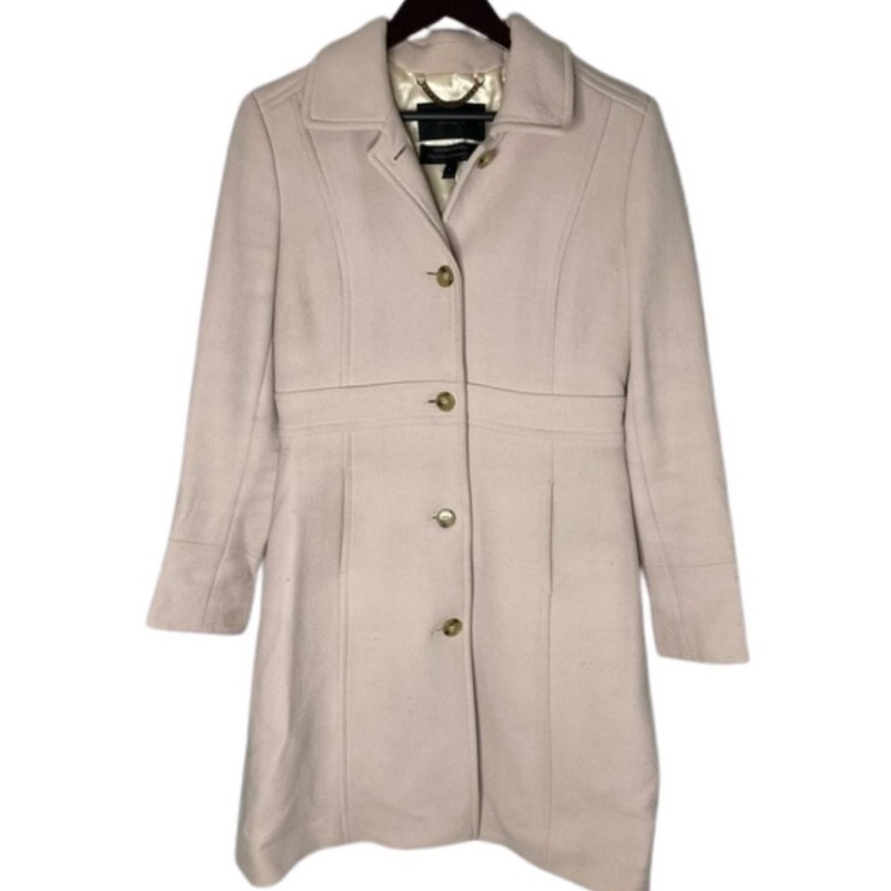 J. Crew Lady Day Coat Size 6 Wool Light Ivory Blush color